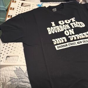 Black Short Sleeve Tee with Bold Graphic